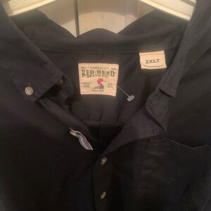 RedHead black Button-Up Shirt 2XLT